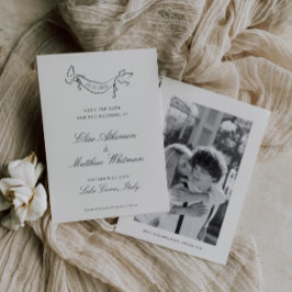 Reserve A Data Casamento Whimsical Ilustrado