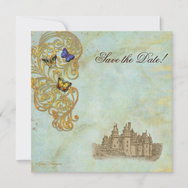 Reserve A Data Castelo de Tale Fada Medieval (Frente)