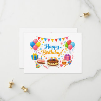 Reserve A Data Celebração Colorida de Aniversário