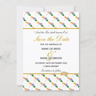 Reserve A Data Celebração de Casamento Cristão da ÍNDIA