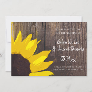 Reserve A Data Celebração de Casamento de Girassol Rústico em Mad