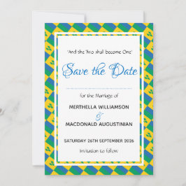 Reserve A Data Celebração Patriótica De Casamento Personalizado D