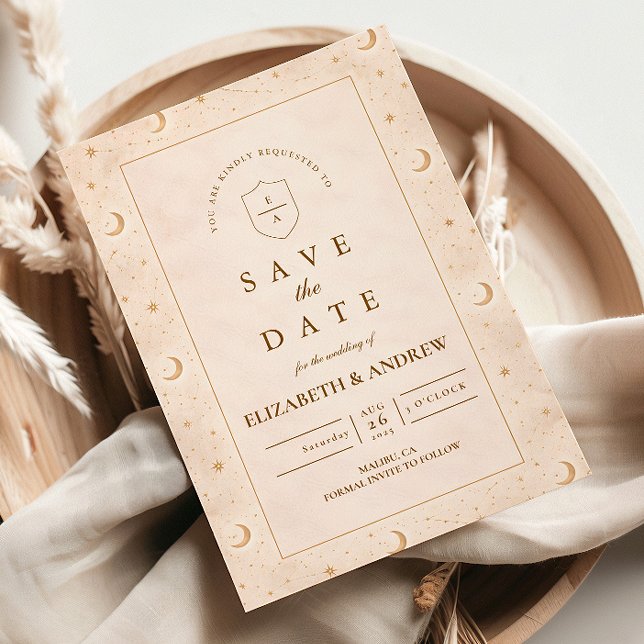 Reserve A Data Celestial Moon And Stars Wedding (Criador carregado)