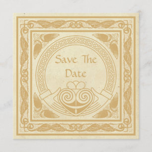 Reserve A Data Céltica Design Com O Casamento Claddagh Salve A Da