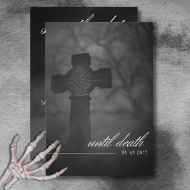 Reserve A Data Cemitério Gótico Preto e Branco Até Casamento da M