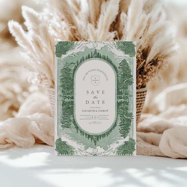 Reserve A Data Cena Romântica da Floresta (Criador carregado)