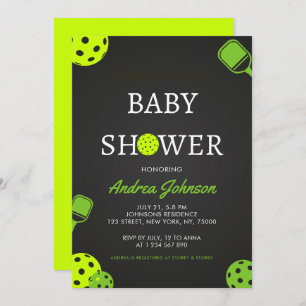 Reserve A Data Chá de fraldas de Tema de Esportes de Bola de Pick