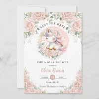 Chá de fraldas Inverso Cor-de-rosa Blush da Unicór