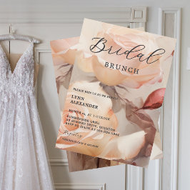 Reserve A Data Chá de Noiva Elegante Rosas Macias de Verão