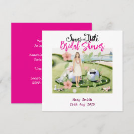 Reserve A Data Chá de Noiva Golfista com tema Havaiano 