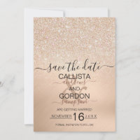 Champagne Chic Dourado Glitter Metalizado Casament