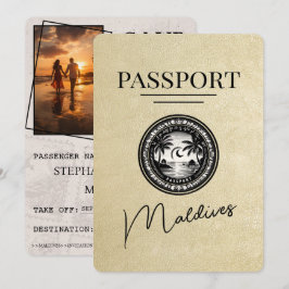 Reserve A Data Champagne Maldives Passaporte Salvar Data