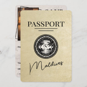 Reserve A Data Champagne Maldives Passaporte Salvar Data