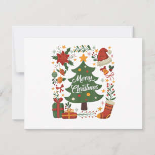 Reserve A Data Chapéu de Papai Noel de árvore de Natal retrô anos