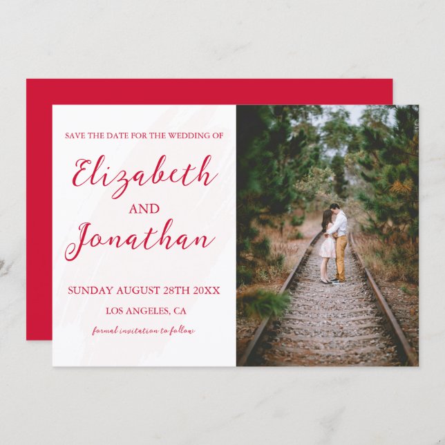 Reserve A Data Cherry Red Wedding (Frente/Verso)