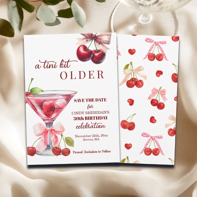 Reserve A Data Chic A Tini Bit Mais Velho Martini de Cereja Anive (Criador carregado)