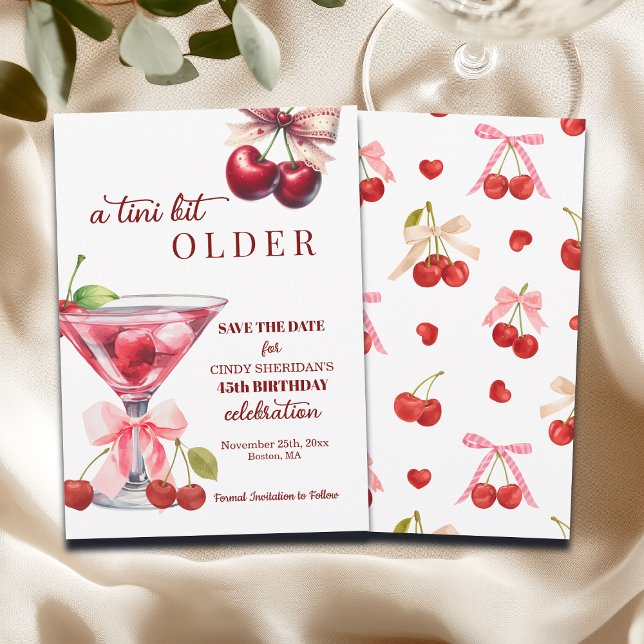 Reserve A Data Chic A Tini Bit Older Cherry Martini 45th Birthday (Criador carregado)