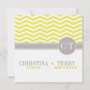 Reserve A Data Chic Chevron de Christina - Salve a Data   amarelo