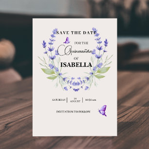 Reserve A Data Chic Cream e Lavanda Purple Quinceañera