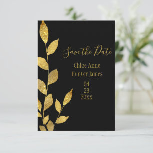 Reserve A Data Chic Dourado preto-legante