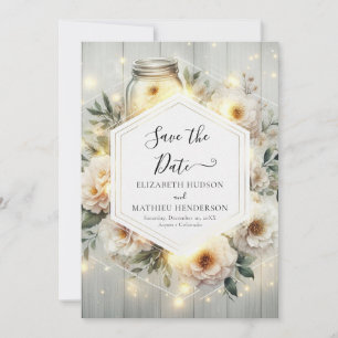 Reserve A Data Chic Florals Mason Jar Wedding
