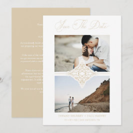 Reserve A Data Chic Gold 2 Photos Ornament Sophisticated Wedding
