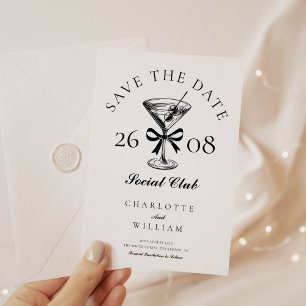 Reserve A Data Chic Hand Drawn Martini Retro