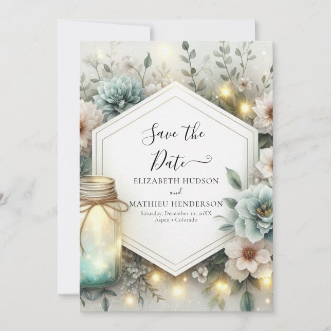 Reserve A Data Chic Magical Mason Jar Wedding (Frente)