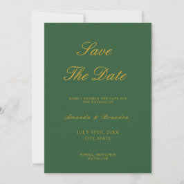Reserve A Data Chic Sage Green e Dourado casamento elegante