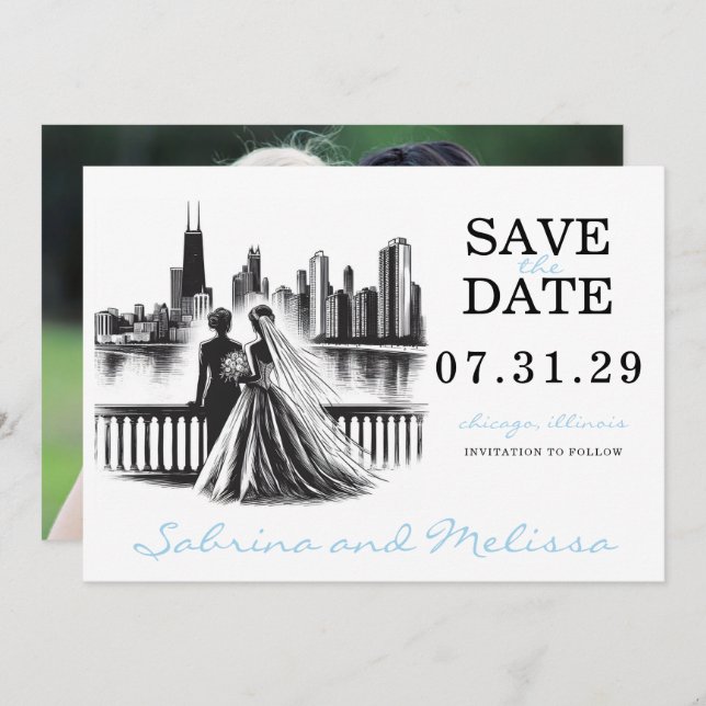 Reserve A Data Chicago Brides (Frente/Verso)