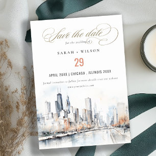 Reserve A Data Chicago, Casamento por Aquarela em Illinois