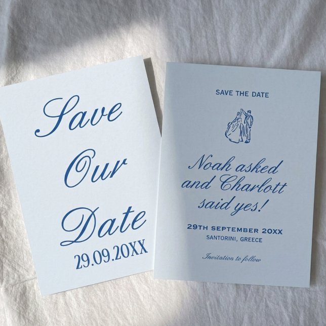 Reserve A Data Chique Casamento Romântico à Beira-Mar em Azul Sua (Criador carregado)