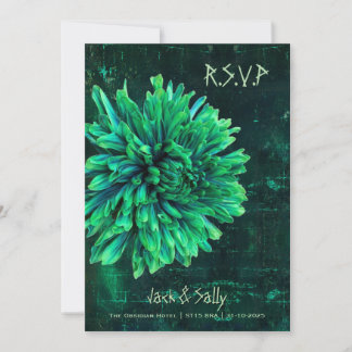 Reserve A Data Chrysanthemum Preto e Verde