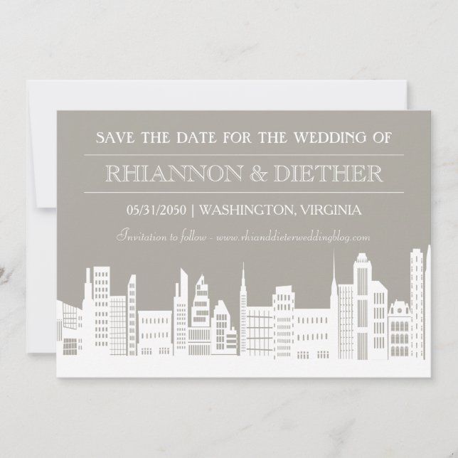 Reserve A Data Cidade Urbana Salve as Datas (Frente)