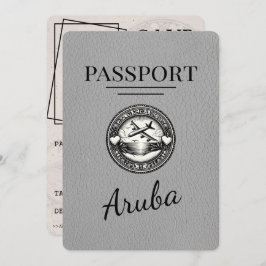 Reserve A Data Cinza Aruba Passport Salvar Data