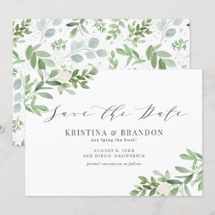 Reserve A Data Cinza de Casamento das Flores Brancas e Greeneresc