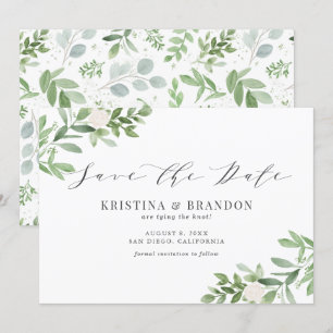Reserve A Data Cinza de Casamento das Flores Brancas e Greeneresc