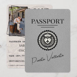 Reserve A Data Cinza Puerta Vallarta Passaporte Salvar A Data