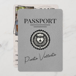 Reserve A Data Cinza Puerta Vallarta Passaporte Salvar A Data