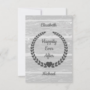 Reserve A Data Cinzas De Madeira Rustic Wreath Felizmente Depois 