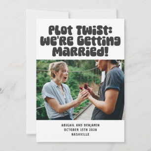 Reserve A Data Citação engraçada única de humor de casamento Foto