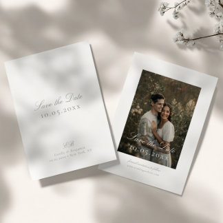 Reserve A Data Classic Elegant Minimalist DIY Wedding