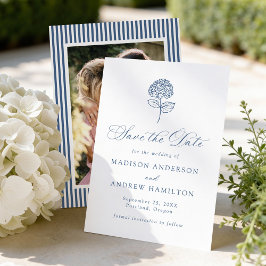 Reserve A Data Classic Navy Hydrangea Photo Wedding