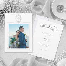 Clássico Casamento Floral Preto Cinza Foto Vintage