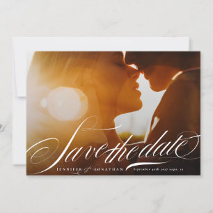 Reserve A Data Clássico Elegante Marinho Azul Caligrafia QR Code 