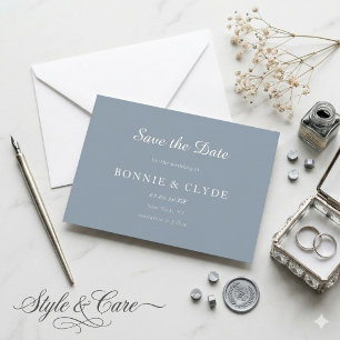 Reserve A Data Clássico Flat de Casamento Save the Date com Estil