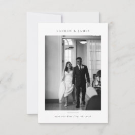 Reserve A Data Clássico Foto de Casamento Formal para Salvar a Da