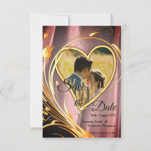 Reserve A Data Cobre/Latino e Flor Gráfico