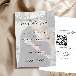 Reserve A Data CÓDIGO QR cobertura de fotos elegante casamento mo