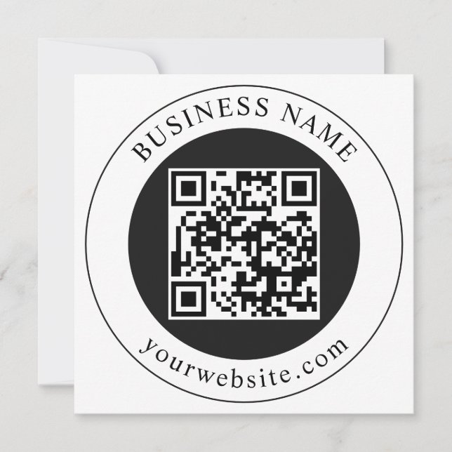 Reserve A Data Código QR com Nome da Empresa Editável (Frente)